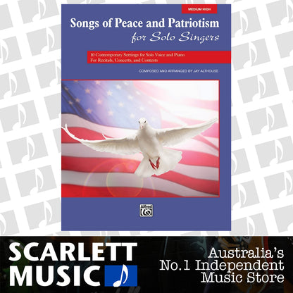 Songs of Peace and Patriotism for Medium High Voice Sheet Music — view 2
