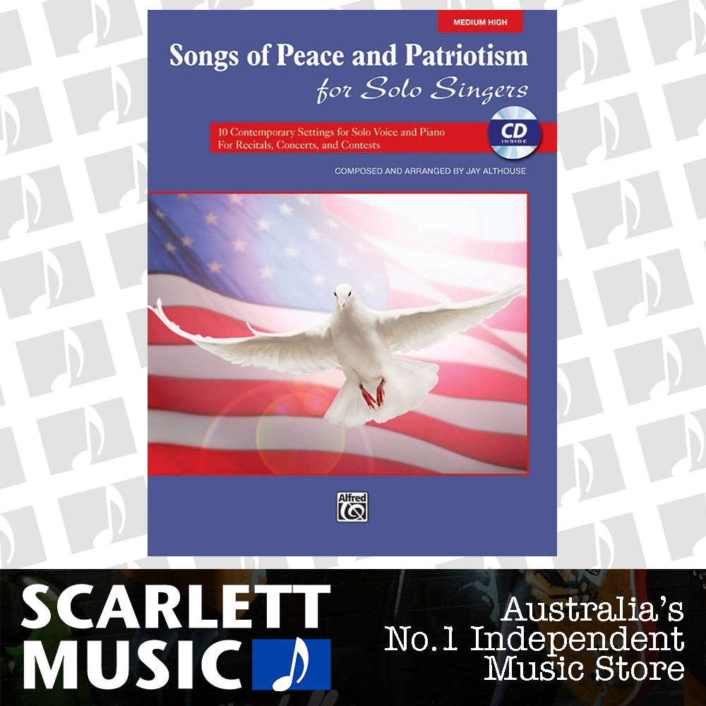 Songs of Peace and Patriotism Medium High VCE Book and CD — view 2