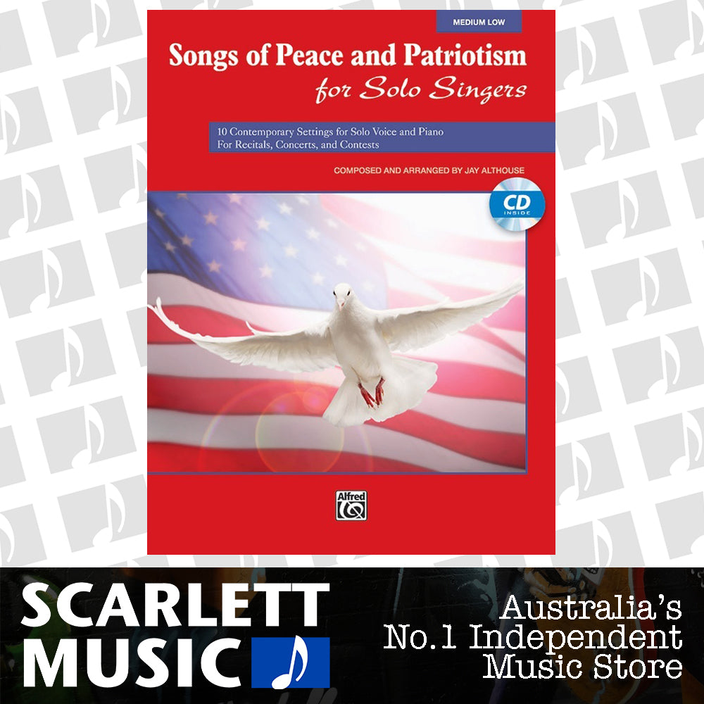 Songs of Peace and Patriotism Medium Low Voice Book — view 2