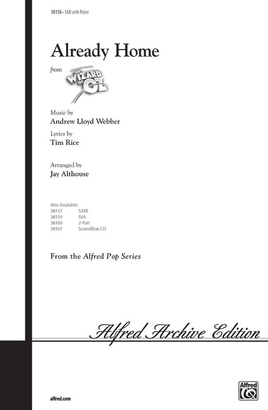 Already Home SAB Choral Sheet Music