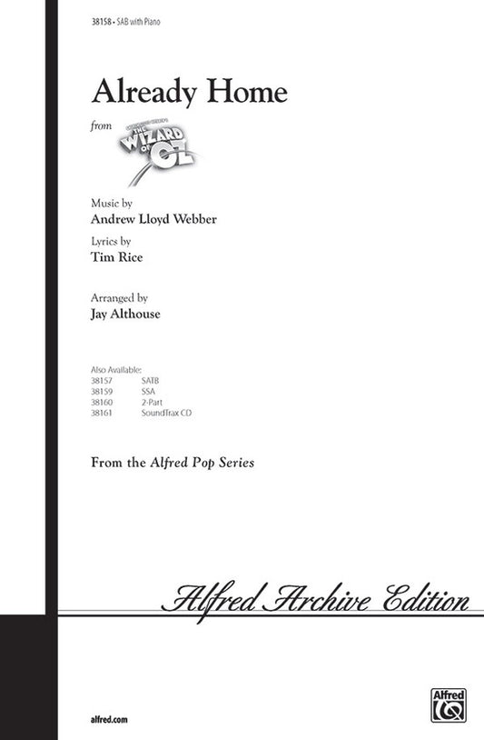 Already Home SAB Choral Sheet Music