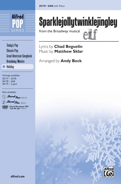 Sparklejollytwinklejingley SAB Choral Sheet Music for 3 Part Mixed