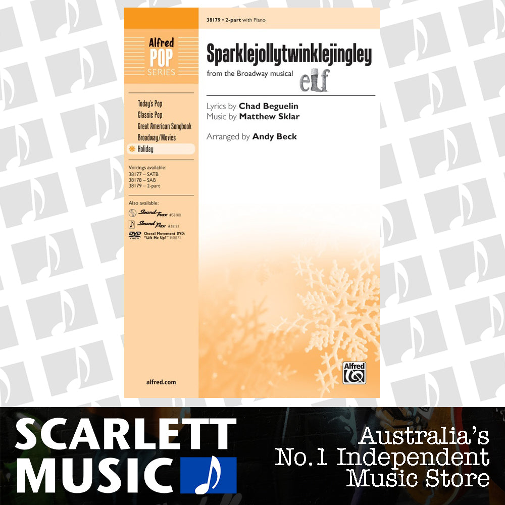 Sparklejollytwinklejingley SA Choral Sheet Music for 2 Part Treble/SA Unison — view 2