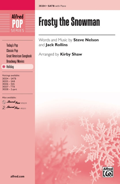 Frosty The Snowman SATB
