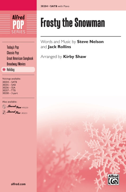 Frosty The Snowman SATB