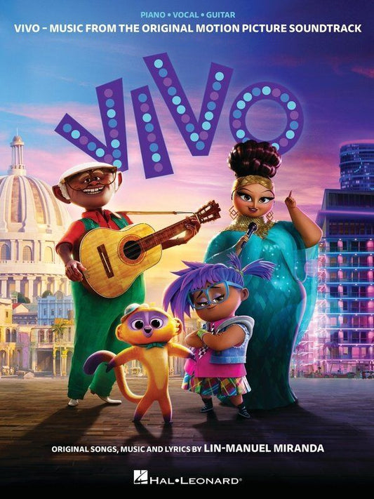 Vivo Music from the Movie Soundtrack PVG Songbook by Hal Leonard for Piano and Guitar, 96 Pages