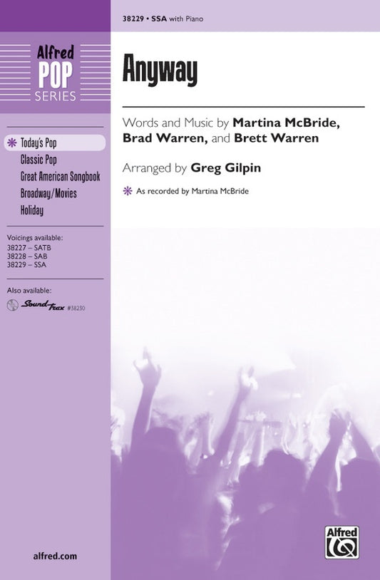 Anyway SSA Concert Band Sheet Music