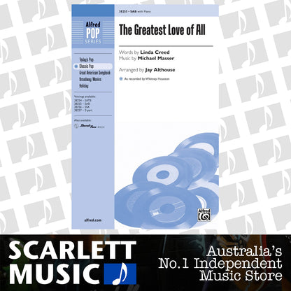 The Greatest Love of All SAB Choral Sheet Music — view 2