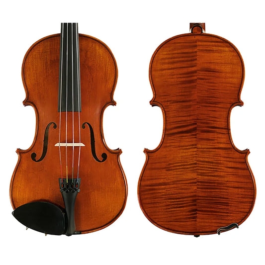 Gliga Vasile Superior 16" Viola - Handmade, Stradivari Pattern, Ebony Pegs, Hill Tailpiece, Thomastik Strings, Oil Varnish