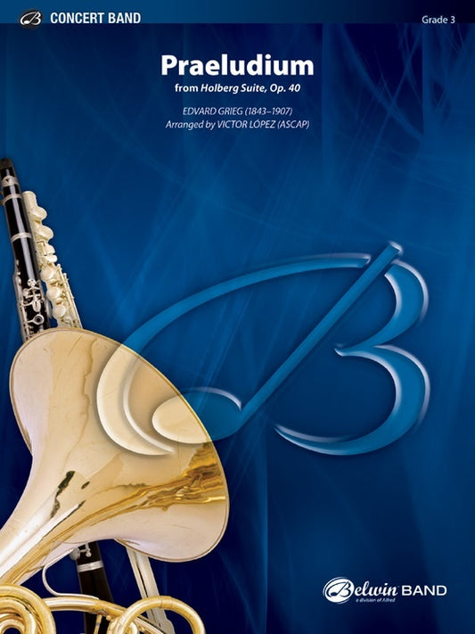 Praeludium From Holberg Suite Op 40 Concert Band Gr 3 Score