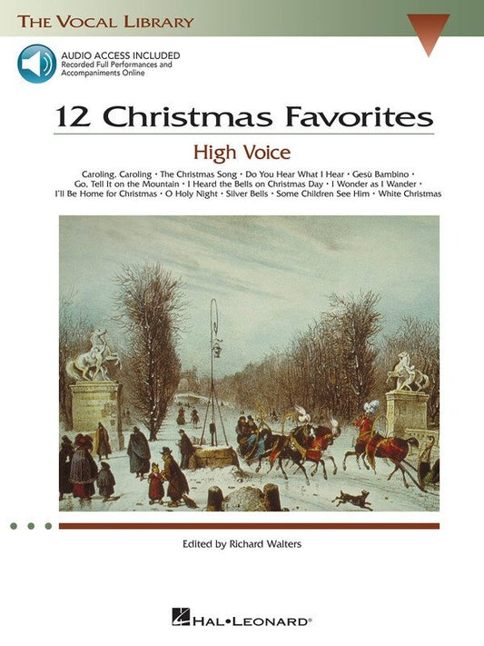12 Christmas Favorites — High Voice, Book/CD (Hal Leonard)