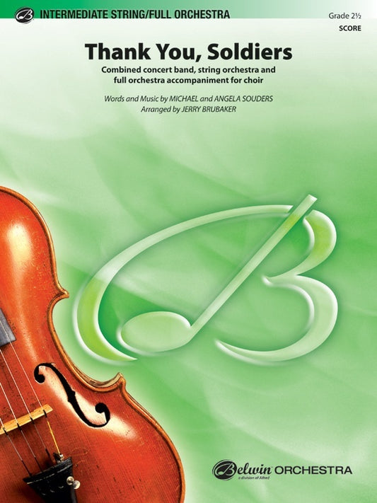 Thank You Soldiers Concert Band Sheet Music Grade 2.5