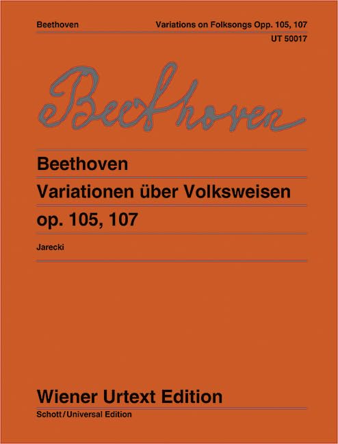 Beethoven - Variations On Folk Songs Flute/Piano (Softcover Book)
