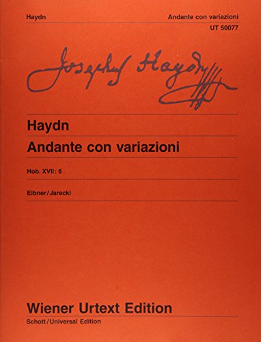 Haydn - Andante with Variations Hob. XVII:6 Piano Urtext Edition