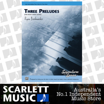 Three Preludes for Piano - Right Hand Alone Sheet Music — view 2