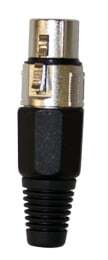 AMS 3875 XLR Female Connector 3 Socket Nickel Was Sd25