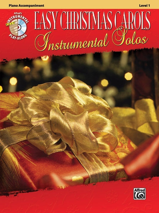 Easy Christmas Carols Inst Solos Piano Accomp Book/CD