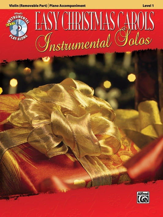 Easy Christmas Carols Inst Solos Violin Book/CD