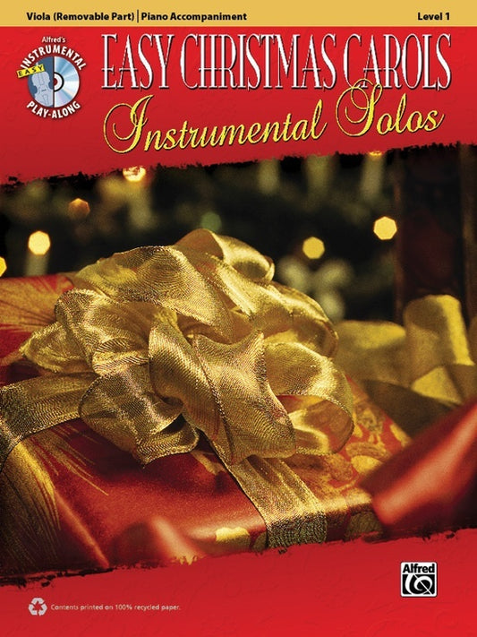 Easy Christmas Carols Inst Solos Viola Book/CD
