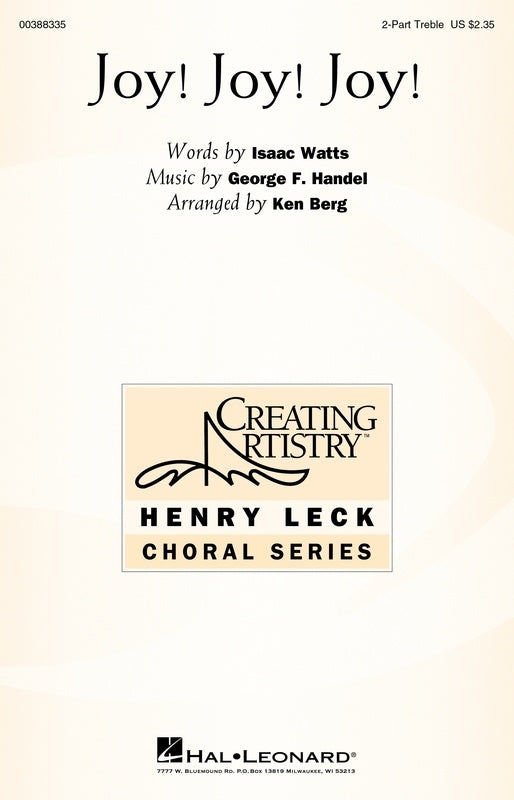 Joy! Joy! Joy! 2 Part Treble Octavo