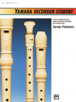 Yamaha Recorder Student Book 1 - 48 Melodies, Lyrics, Chord Symbols, Piano/Guitar Chord Chart, Theory Games, Duets, Trio