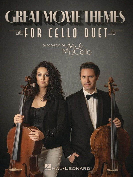 Great Movie Themes for Cello Duet by Hal Leonard, 32 Pages, Full Score & Separate Cello 1 & 2 Parts