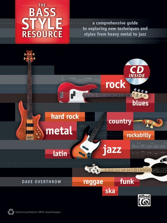 Bass Style Resource Book/CD for Guitar Sheet Music
