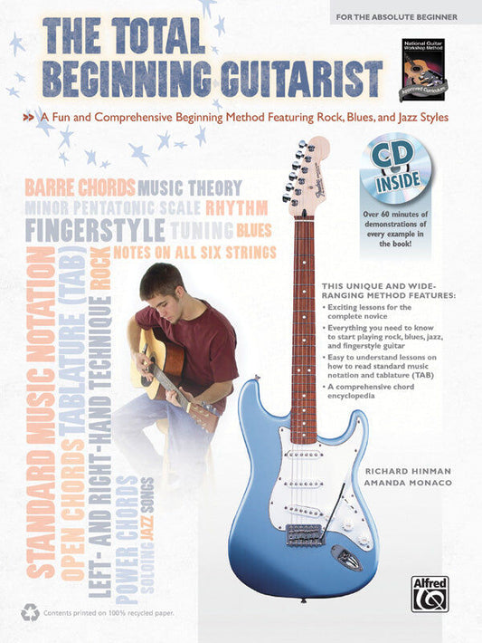The Total Beginning Guitarist Book/CD by Rich Hinman & Amanda Monaco, Alfred 39381
