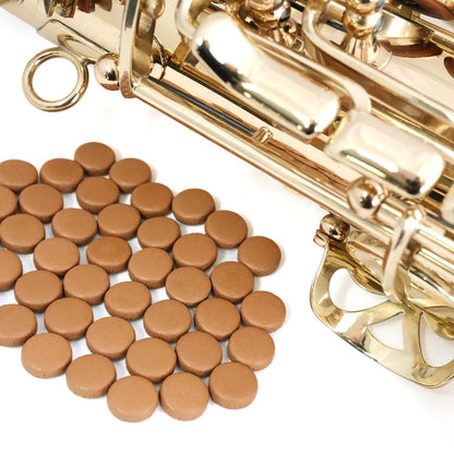 Tan Leather Sax Pad, Full Card, 9.5mm Thickness