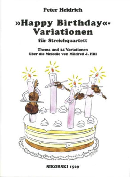 Happy Birthday Variations String Quartet Score/Parts