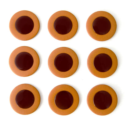 Tan Leather Sax Pad with 40.5mm Plastic Disc — view 2