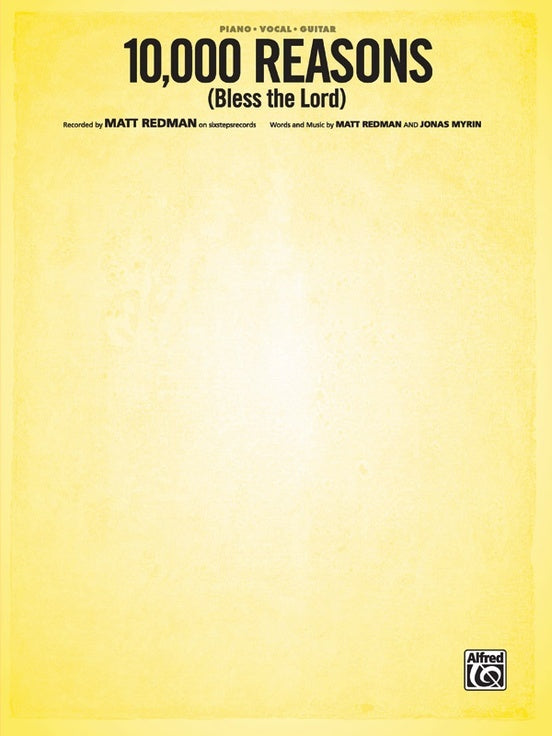 10000 Reasons Bless the Lord PVG Sheet Music