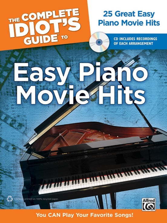 Complete Idiots Guide Easy Piano Movie Hits Book/CD