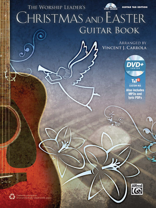 Worship Leaders Christmas and Easter Guitar Sheet Music Book with MP3s and Custom Mix Software