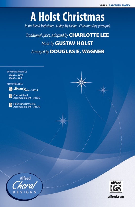 A Holst Christmas SAB Choral Sheet Music for 3 Part Mixed Voices