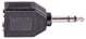AMS 3970 6.3 Stereo Plug To 2 X 6.3 Stereo Female Was Pl7