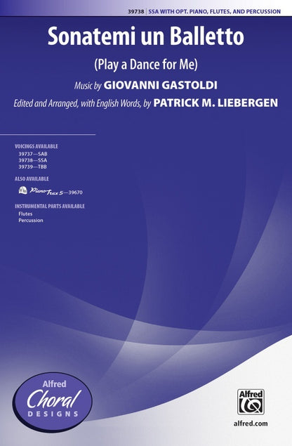 Sonatemi Un Balletto SSA Choral Sheet Music