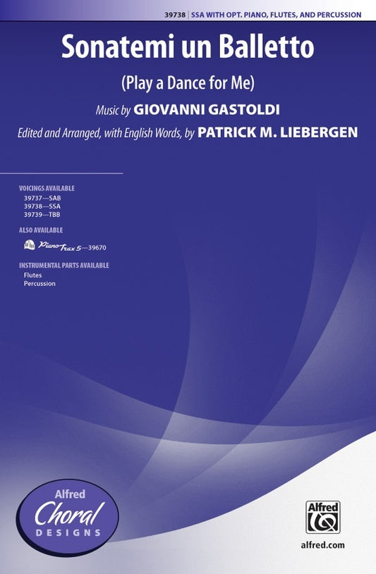 Sonatemi Un Balletto SSA Choral Sheet Music