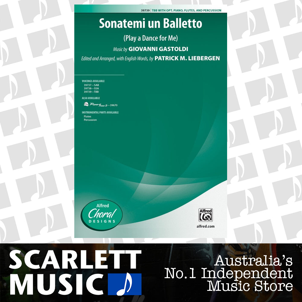 Sonatemi Un Balletto TTB Choral Sheet Music — view 2