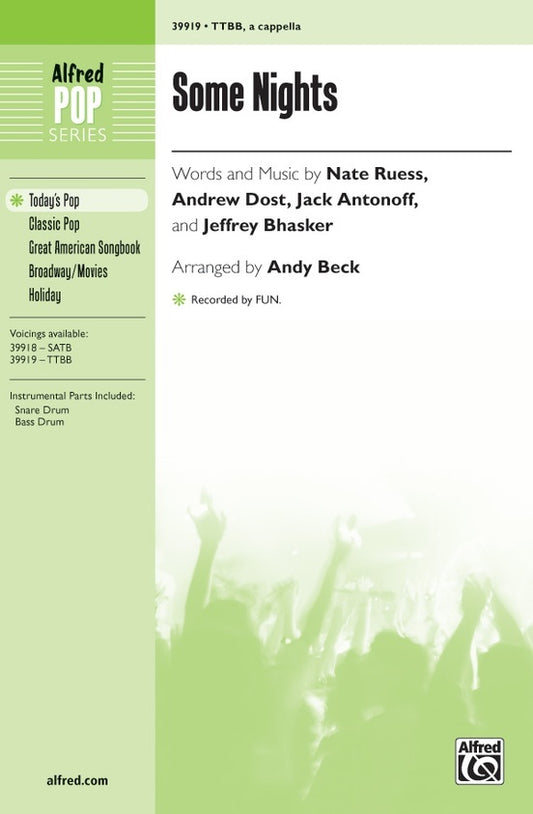 Some Nights TTBB Choral Sheet Music