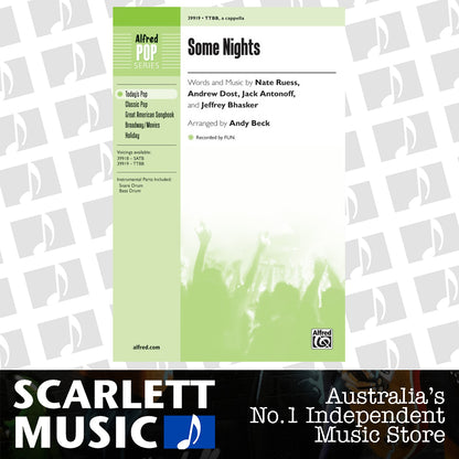 Some Nights TTBB Choral Sheet Music — view 2