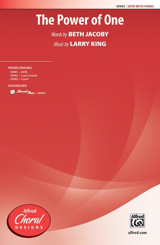 The Power of One SATB Choral Sheet Music