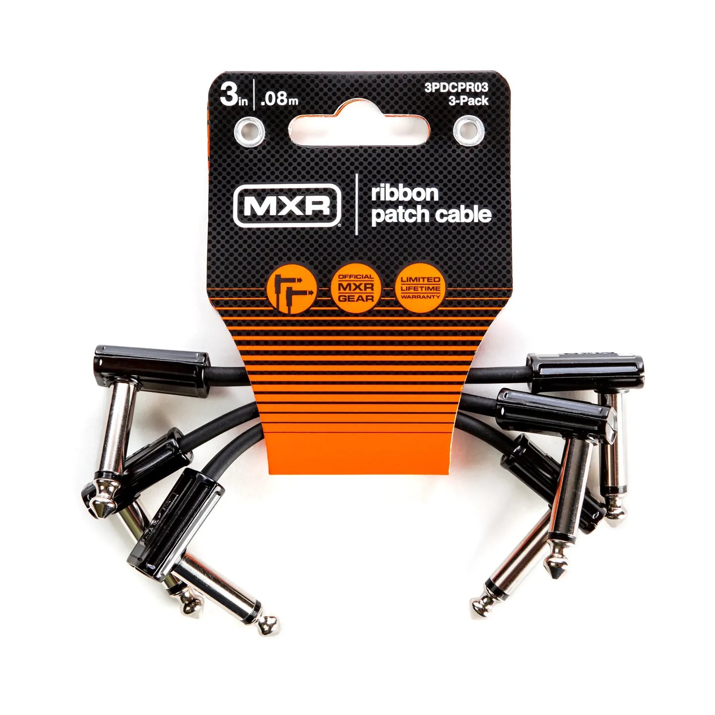 MXR Ribbon Patch Cable 3 Inch - 3 Pack
