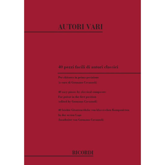 40 Pezzi Facili Di Autori Classici Per Book