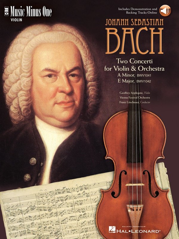 Bach: Violin Concertos Nos. 1 & 2 BWV 1041/1042 — Book/Online Audio (Music Minus One)