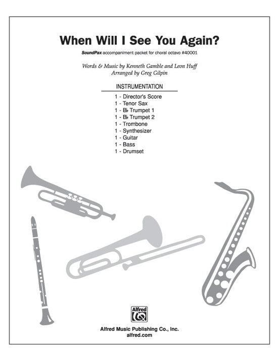 When Will I See You Again Guitar Sheet Music S/PAX
