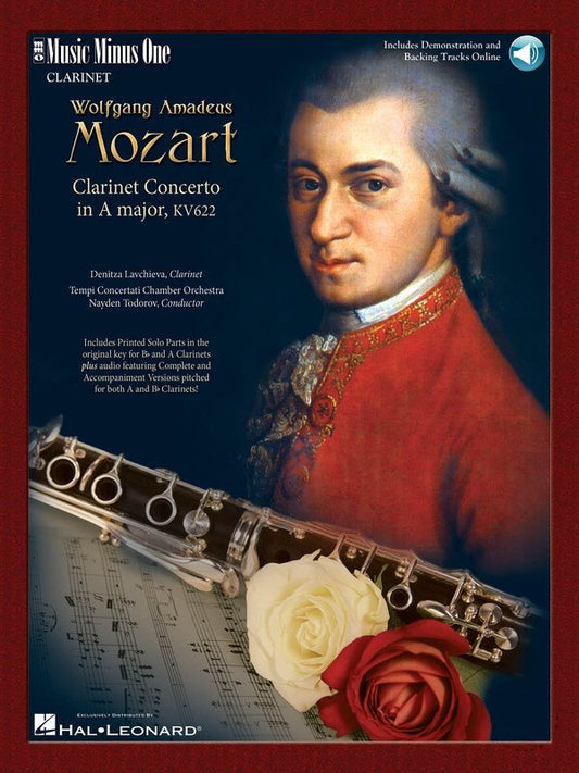 Mozart: Clarinet Concerto in A Major, K. 622 — Book/Online Audio (Music Minus One)