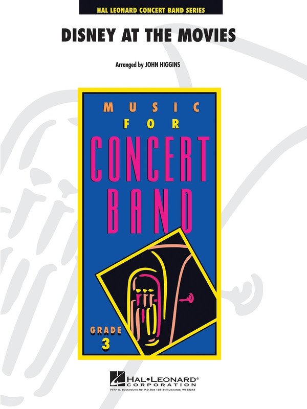 Disney at the Movies — Concert Band Grade 3, Score & Parts (Hal Leonard, Young Concert Band)