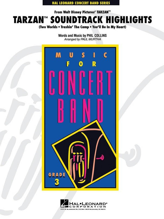 Tarzan Soundtrack Highlights — Concert Band Grade 3 (Hal Leonard, Young Concert Band)
