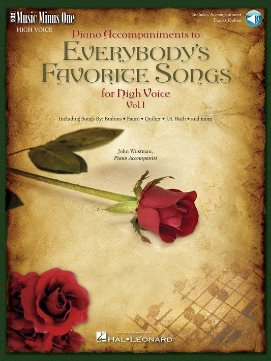Everybody's Favorite Songs — High Voice, Vol. 1 Book/Online Audio (Music Minus One)